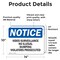 Signmission Video Surveillance No Illegal Dumping Violators OSHA Notice Sign, Vinyl Decal, 14in W x 10in L, 2PK OS-2PACK-NS-D-1014-L-18875 - alternate 3
